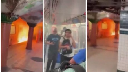 ABD'de korku dolu anlar! Banliyö treni cayır cayır yandı - Dünya