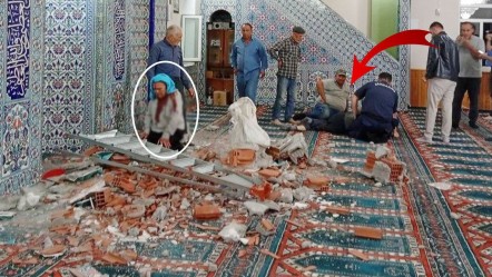 6.1'lik depremde hasar gören camiyi inceliyordu! Üzerine malzeme düşen adam hayatını kaybetti - Gündem