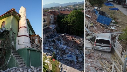 Balıkesir Sındırgı depreminin verdiği hasar gün ağarınca ortaya çıktı - haberler