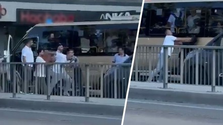 "Ne korna çalıyorsun?" kavgası: Sürücüye tekme tokat saldıran minibüs şoförü yakalandı! O anlar kamerada - 3. Sayfa