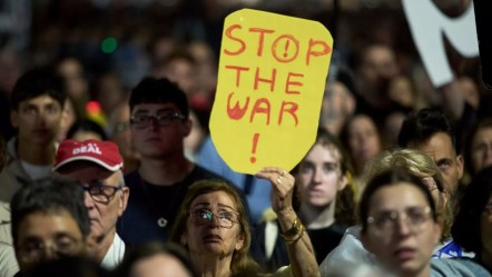 İsrail'de Gazze protestosu! "Ölüm ve açlık" - Dünya