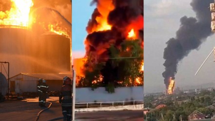 Petrol rafinerisi vuruldu, Nükleer santral alev aldı! Rusya ve Ukrayna'da peş peşe patlama - Dünya