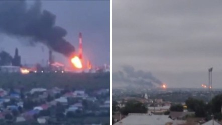 Rusya'da patlama sesleri! Ukrayna petrol rafinerisini hedef aldı - Dünya
