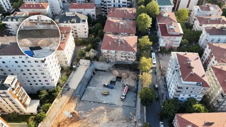 Maltepe'de inşaat çalışması sırasında toprak kayması riski! Bir apartman tahliye edildi - 3. Sayfa