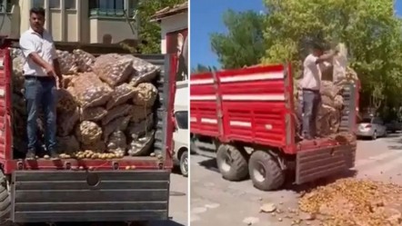 Bir kamyon patatesi köy meydanına dökmüştü: Bakanlık, CHP'li başkan için harekete geçti! Hem para cezası hem soruşturma - Gündem