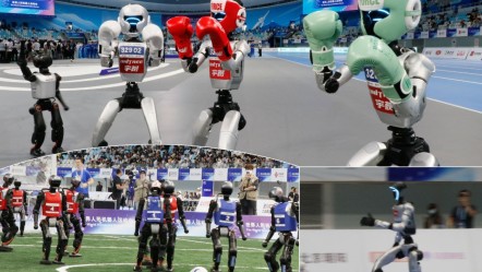 Robotlar hünerlerini sergiledi: Futbol, atletizm ve kick boks'ta yarıştılar! - Teknoloji