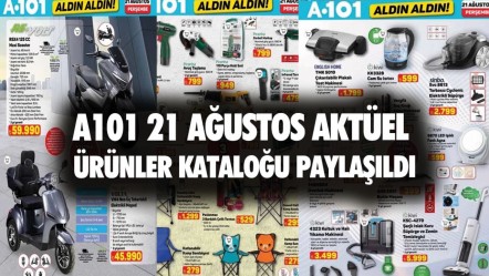 A101 21 Ağustos aktüel ürünler kataloğu paylaşıldı! Yeni ürünler raflara yerleşti: A101 broşürü süpürge, trambolin, overlok makinesi getiriyor... - Haberler