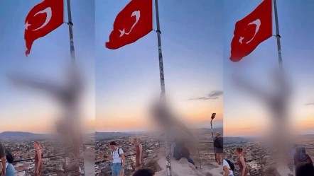 Turistten Türk bayrağına büyük saygısızlık! Direkte yaptığı uygunsuz harekete sosyal medyada tepki büyük - 3. Sayfa