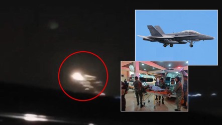 Savaş uçağı gökyüzünde alev aldı! Malezya ordusundan açıklama - Dünya