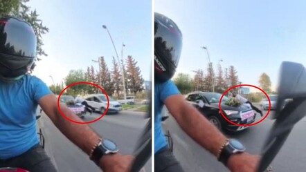 Bahşiş için 150 metre koştu! Aracın kaputunda yolculuk yaptı... - Yaşam
