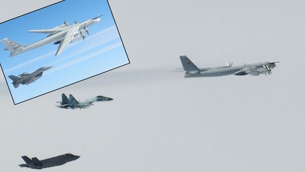 ABD ve Rus savaş uçakları arasında sürpriz gerilim! Casus uçağı ve F-16'lar karşı karşıya - dunya