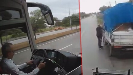 2 kişinin öldüğü kazanın dehşet görüntüleri: Şoförün soğukkanlılığı şaşırttı - 3. Sayfa
