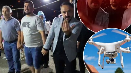 Düğünde dron paniği... Para takma şovu halayı dağıttı, o anlara beğeni yağdı - Yaşam