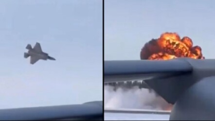 F-35 yere çakıldı, geriye bu konuşmalar kaldı! 50 dakikalık çare arayışı... - Dünya