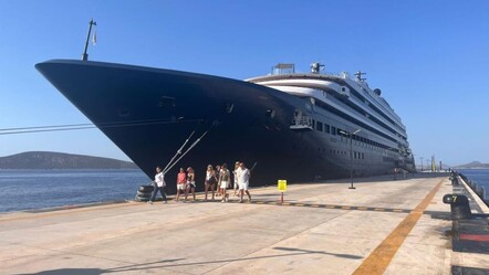 190 metre uzunluğunda! Bodrum'a demir attı - Yaşam
