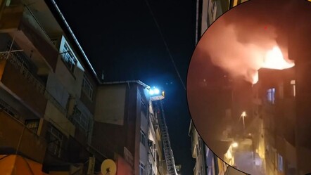 Beyoğlu'nda korkutan patlama! 5 katlı binanın çatısında yangın çıktı - Gündem