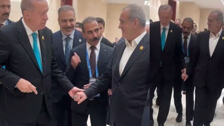 Zirvede gülümseten anlar! Pezeşkiyan davet etti, Erdoğan Fidan'ı işaret etti - Dünya