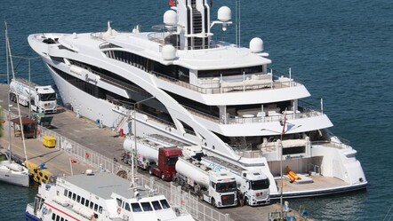 25 milyon TL'ye 450 ton akaryakıt aldı! Kazak milyarderin "yüzen sarayı" Fethiye'de - Ekonomi