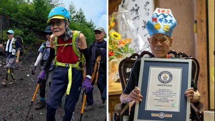6 yıl arayla ikinci rekor! 102 yaşında yaklaşık 4 bin metrelik dağa tırmandı - Dünya