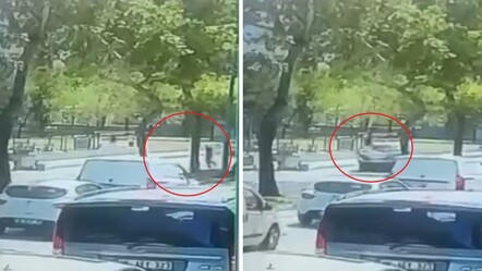 Yolun karşısına geçecekti... Ticari aracın çarptığı adam havada savruldu: O anlar kamerada - 3. Sayfa