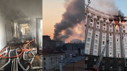 Kiev sabaha kabusla uyandı! Rus İHA'sı hükümet binasına isabet etti: Çok sayıda ölü ve yaralı var - Dünya