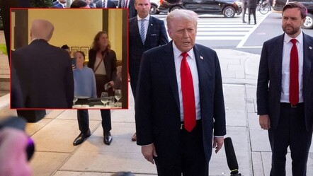 Trump'a gittiği restoranda şok! Gazze protestosuyla karşılaştı - Dünya