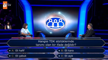 Hangisi TDK sözlüklerinde tanımı olan bir ifade değildir? İşte Kim Milyoner Olmak İster’de doğru cevap - Haberler