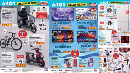 A 101 kataloğu paylaşıldı: A101 Aldın Aldın 18 Eylül Perşembe aktüel kataloğunda hangi ürünler var? - Haberler