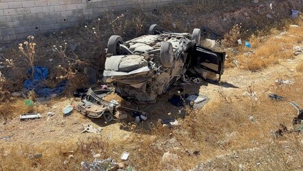Ters dönen otomobil yol kenarına uçtu! 4'ü çocuk 6 yaralı var - 3. Sayfa