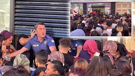 Karaman'da açılış izdihamı! Polis bile ezilme tehlikesi geçirdi - Yaşam