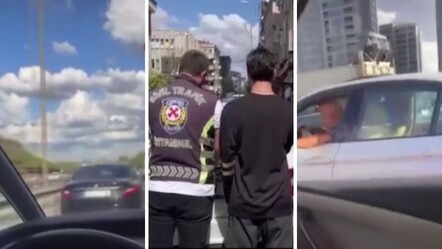 Trafik magandası sürücüleri tehlikeye attı! Makas atıp hakaretler yağdırdı - 3. Sayfa