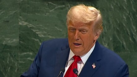 BM'de konuşan Trump'ın prompter'ı bozuldu: Kim kullanıyorsa başı büyük belada - dunya