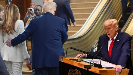 Trump'ın BM ziyaretinde art arda aksilikler: Yürüyen merdiven durdu, prompter bozuldu - Dünya