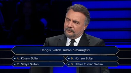 Hangisi valide sultan olmamıştır? Kim Milyoner Olmak İster’de 300 bin TL'lik sorunun cevabı - Haberler