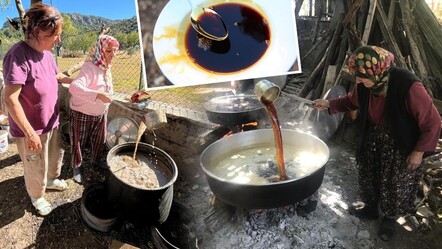 Atalarından kalan yöntemle kazan kazan pekmez üretiyorlar: Litresini dudak uçuklatan fiyata satıyorlar - Yaşam