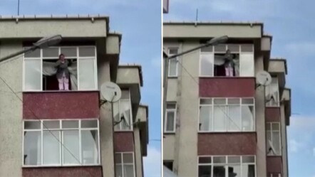 Esenyurt'ta deprem paniği! Cama çıkarak çığlık atan kadın kamerada - 3. Sayfa