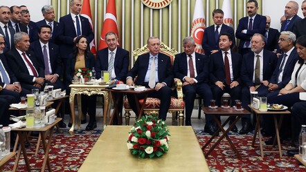 Gündem olan fotoğraf! Cumhurbaşkanı Erdoğan, Davutoğlu ve Babacan aynı karede - Gündem