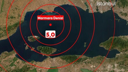 Marmara'da 5.0'lık deprem! İstanbul ve Tekirdağ'da hissedildi - haberler