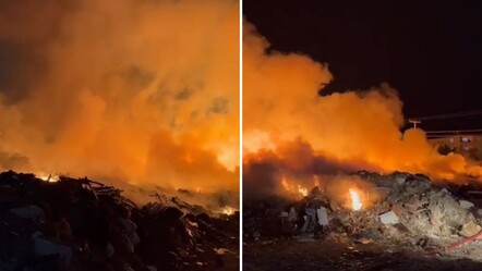 Tekirdağ'da atık toplama merkezi alevler içinde! Yangına müdahale ediliyor - Yaşam