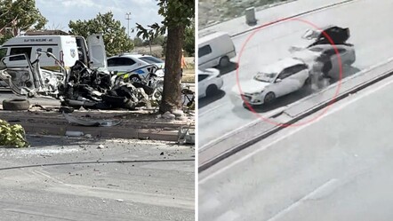 Konya'da korkunç kazada araç ikiye bölündü! Ölü ve yaralının olduğu olay kamerada - 3. Sayfa