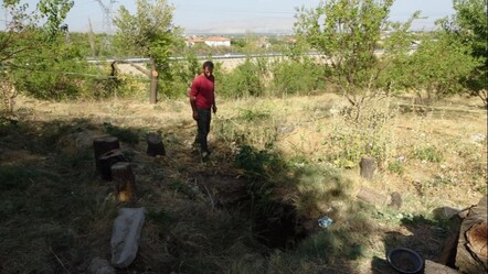 Kayısı bahçesinde ürküten görüntü! Bir anda çöktü, 6 metre derinliği var - Yaşam