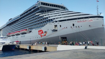 "Resilient Lady" kruvaziyeri Bodrum'da! 2 bin 612 turist getirdi - Gündem