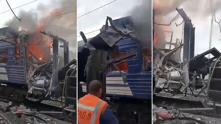 Rus İHA'sı Ukrayna'da tren istasyonunu hedef aldı! Onlarca yaralı var - Dünya