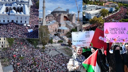 Türkiye Gazze için tek yürek! Yüz binler aynı sloganla yürüdü - gundem