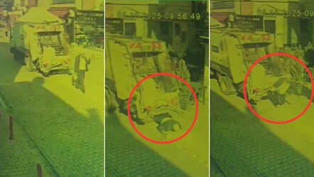 Geri dönüşüm kamyonu yaşlı adamı altına aldı: Çanakkale'deki kazanın görüntüleri ortaya çıktı - 3. Sayfa