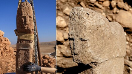 Karahantepe’de tarihi bir ilk: İnsan yüzlü T biçimli dikilitaş bulundu - Kültür - Sanat