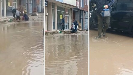 Edirne'de sağanak sonrası yollar göle döndü: Vatandaşlar kovalarla su tahliye etti! - Gündem
