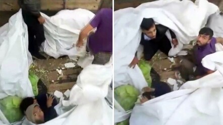 Lahana yüklü tırdan kaçak göçmenler çıktı - Gündem
