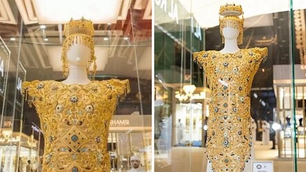 Dünyanın en pahalı elbisesi görücüye çıktı! Tam 10 kilo ağırlığında, fiyatı ise dudak uçuklatıyor - Dünya