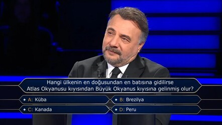 Hangi ülkenin en doğusundan en batısına gidilirse Atlas Okyanusu kıyısından Büyük Okyanus kıyısına gelinmiş olur? Kim Milyoner Olmak İster’de 100 bin TL'lik sorunun cevabı - Haberler
